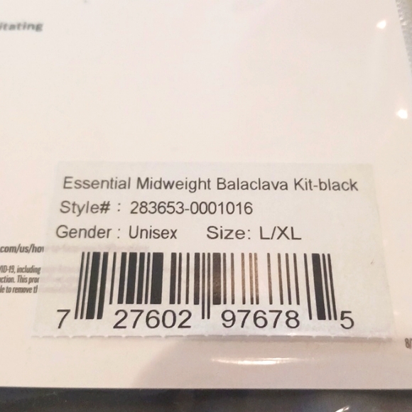 Outdoor Research Essential Midweight Balaclava Kit, L/XL, Black. - Picture 8 of 8